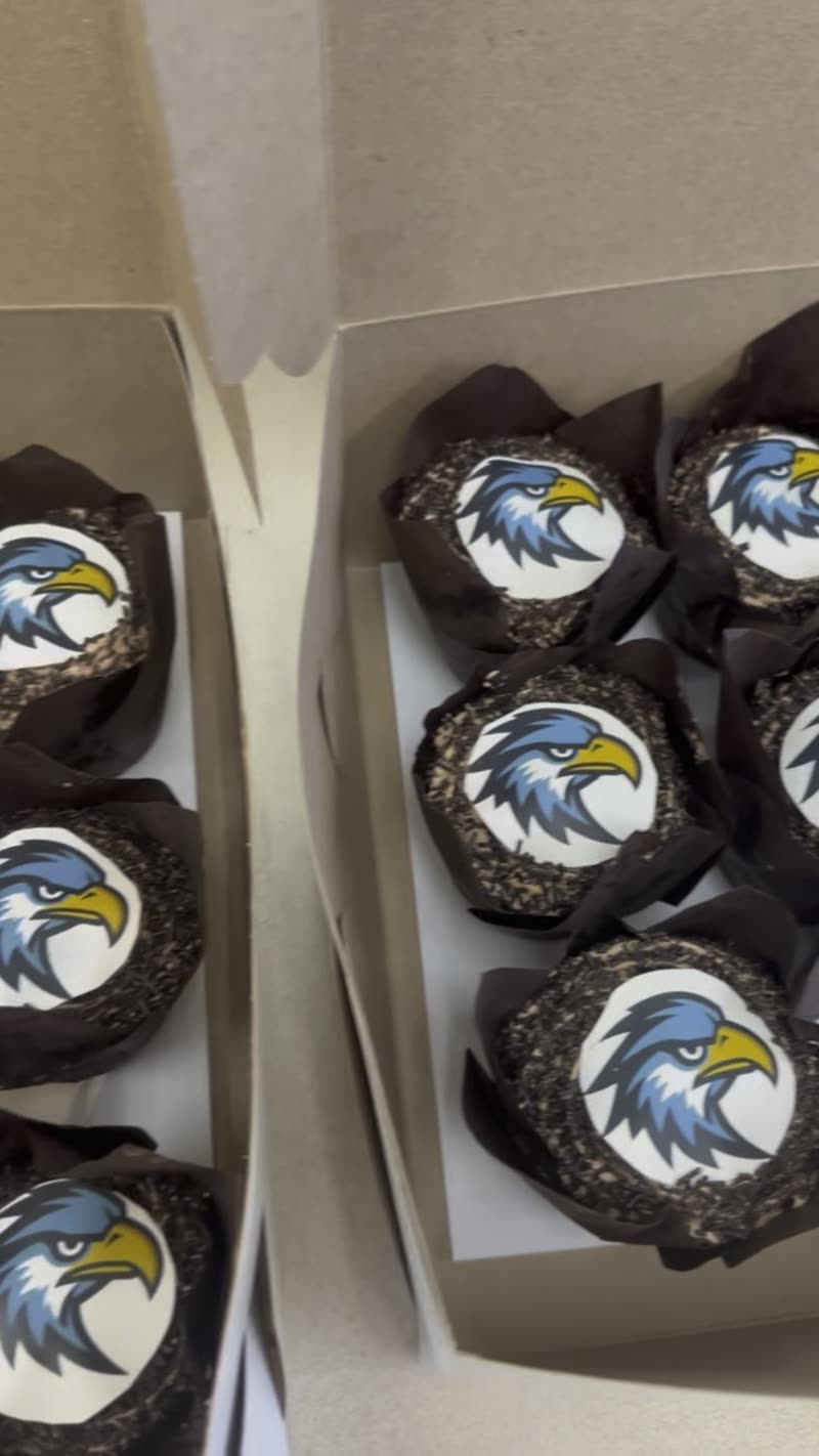 Custom logo cupcakes