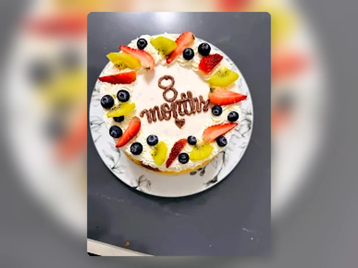 Fresh fruit celebration cake by Richlea Bakery