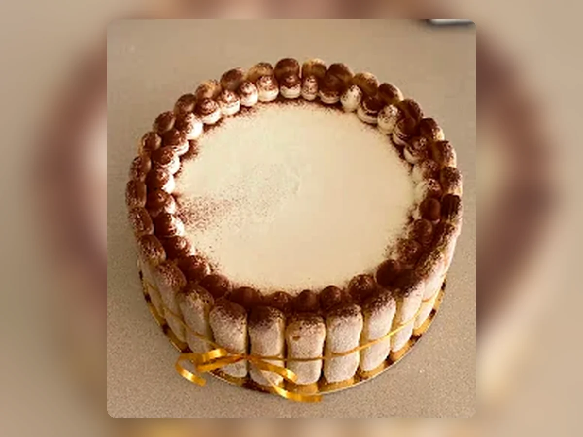 Tiramisu-style celebration cake by Richlea Bakery