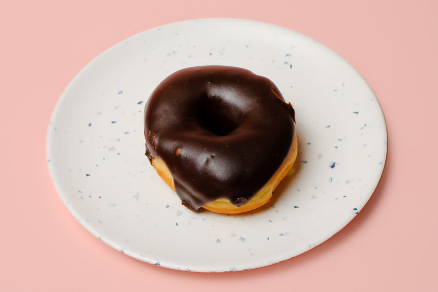 Chocolate glazed ring donut