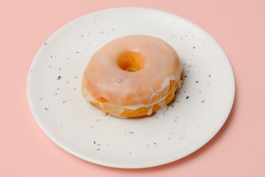 Classic glazed ring donut